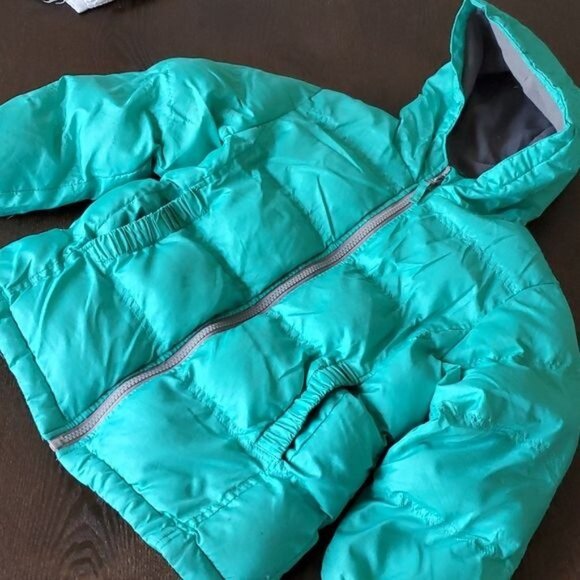 Cherokee Teal Winter Outdoor Puffer Jacket Coat Parka Kids Youth Extra SMALL 4/5 - Picture 11 of 12